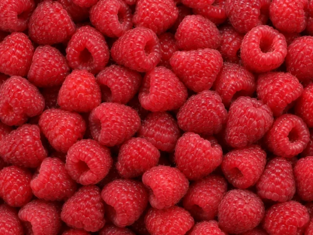 Raspberries supplied by KJ Fresh Prep Veg